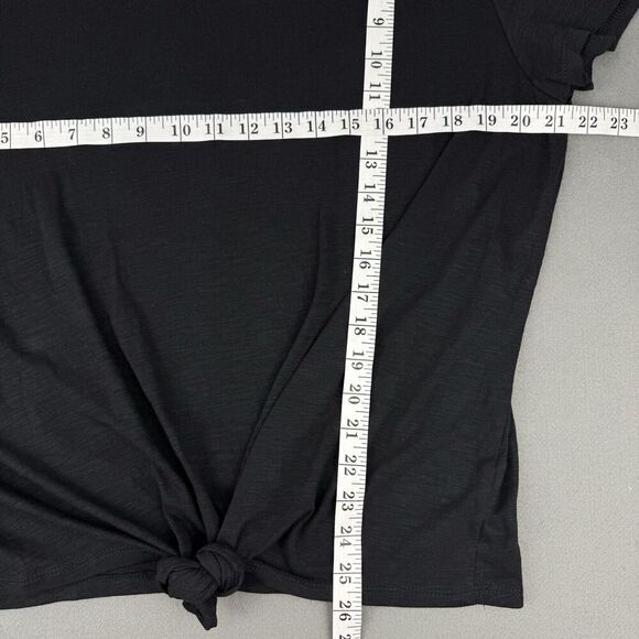 NWT Social Standard By Sanctuary Tee Shirt  Womens XXL Black Tie Knot - Picture 9 of 10